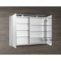 MIRRÓ miroir armoire incl. Lumière LED, 100x70x16cm, blanc MIRRÓ miroir armoire incl. Lumière LED, 100x70x16cm, blanc