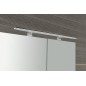 MIRRÓ miroir armoire incl. Lumière LED, 100x70x16cm, blanc MIRRÓ miroir armoire incl. Lumière LED, 100x70x16cm, blanc
