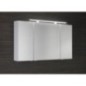 MIRRÓ miroir armoire incl. Lumière LED, 3x portes, 120x70x16cm, blanc MIRRÓ miroir armoire incl. Lumière LED, 3x portes, 120x70x16cm, blanc