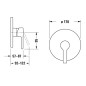 Duravit B.2 - Mitigeur de douche encastré, chrome B24210010010