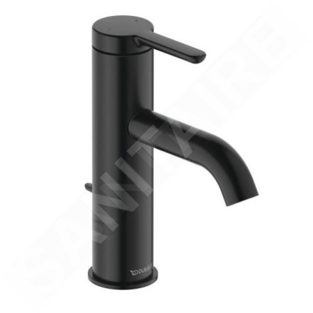 Duravit C.1 - Mitigeur de lavabo avec vidage, noir mat C11020001046
