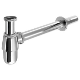 Washbasin Low Waste Trap 5/4", dia 32mm, chrome