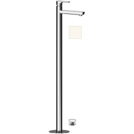 Mitigeur lavabo PAX à encastrer au sol, blanc mat
