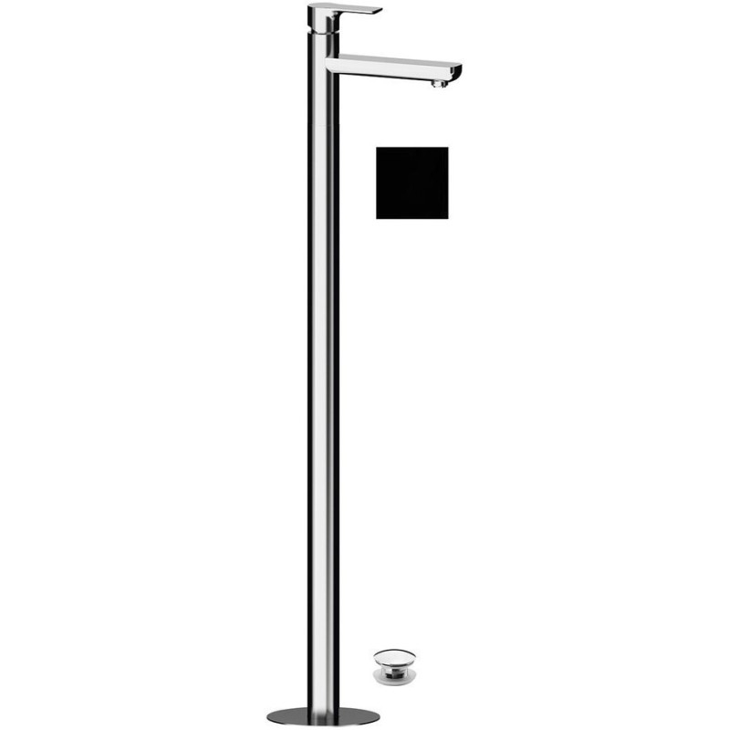 Mitigeur lavabo PAX à encastrer au sol, noir mat