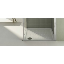 Plateau de douche en céramique 90x90x4,5cm, blanc ExtraGlaze