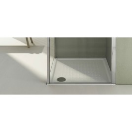 Plateau de douche en céramique 80x80x4,5cm, blanc ExtraGlaze