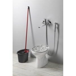 Céramique Utilitaire Gratuit Couvercle avec grille 36x54 cm, S-trap, blanc