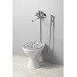 Freestanding Ceramic Utility Couvercle avec gris 36x47 cm, P-trap, blanc