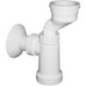 Trap urinaire avec manche en caoutchouc, DN40, blanc
