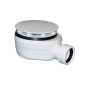 Douche Tray Low Waste, Ø 90mm, DN40, couverture mate blanche