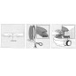 Douche Tray Low Waste, Ø 90mm, DN40, couverture mate blanche