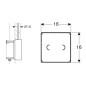 Geberit Accessoires - Couvercle pour plaque de fermeture 244.654.00.1