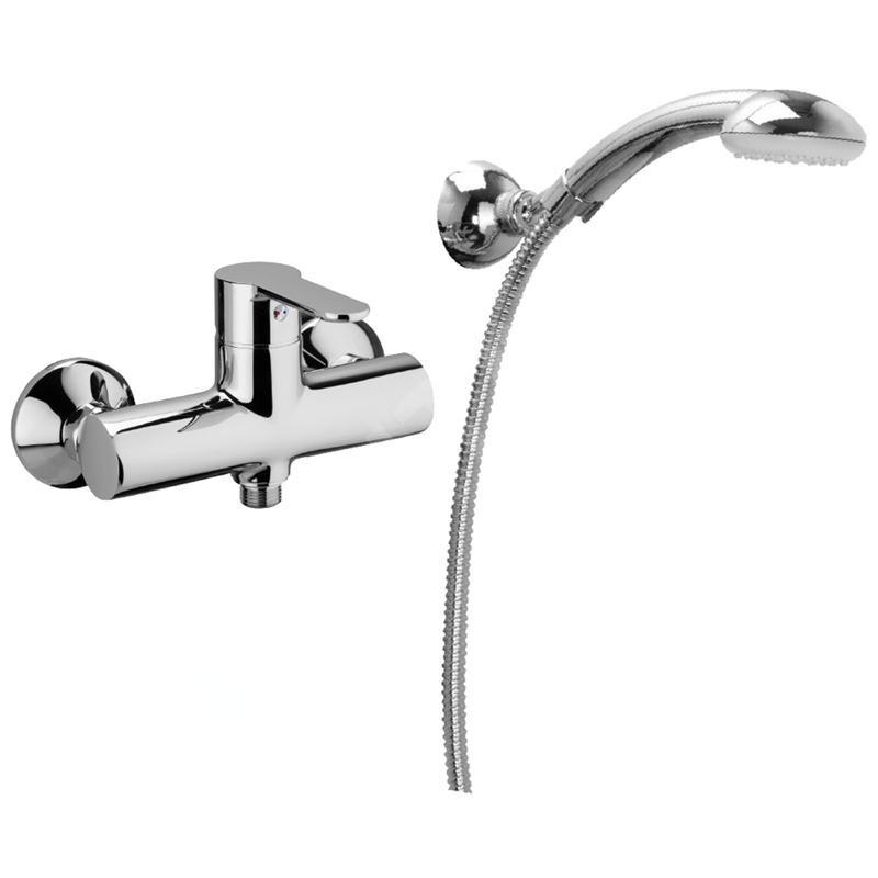 Paffoni Blu - Set de douche avec robinetterie, chrome BLU168DCR