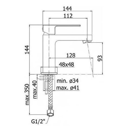 Paffoni Elle - Mitigeur de lavabo avec vidage, chrome EL071KCR