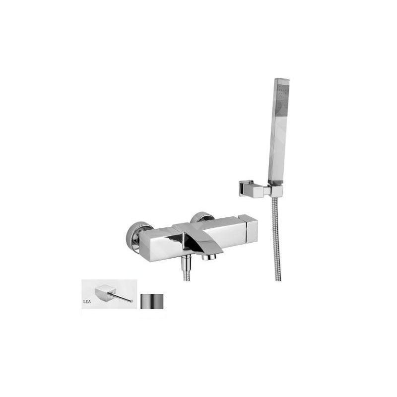 Paffoni Level - Mitigeur de baignoire avec accessoires, inox LEA023ST
