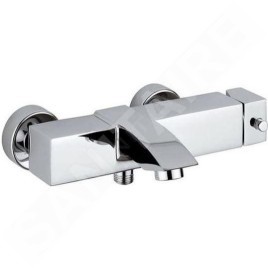 Paffoni Level - Mitigeur de baignoire avec accessoires, inox LEA023ST