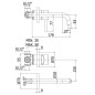 Paffoni Light - Mitigeur de lavabo encastré avec corps, installation de 2 trous, doré brossé LIG006HGSP70