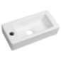 ZOE lavabo en céramique 37x18 cm, trou de robinet sur le LHS