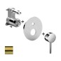 Paffoni Light - Mitigeur encastré pour 2 sorties, doré brossé LIGBOX015HGSP/M Paffoni Light - Mitigeur encastré pour 2 sorties, doré brossé LIGBOX015HGSP/M