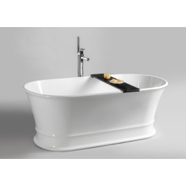 Plateau de baignoire DELONIX, 86x20 cm, noir