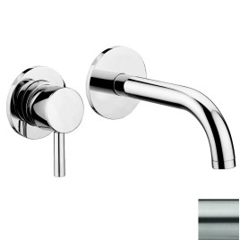 Paffoni Stick - Mitigeur de lavabo encastré avec corps, installation de 2 trous, inox SK006ST70