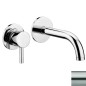 Paffoni Stick - Mitigeur de lavabo encastré avec corps, installation de 2 trous, inox SK006ST70