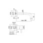 Paffoni Stick - Mitigeur de lavabo encastré avec corps, installation de 2 trous, inox SK006ST70
