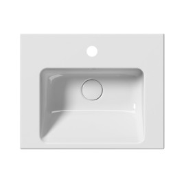 Lavabo en céramique NORM 50x40cm, blanc ExtraGlaze