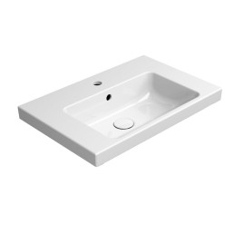 Lavabo en céramique NORM 60x40cm, blanc ExtraGlaze
