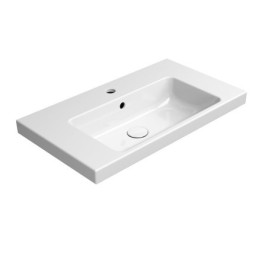 Lavabo en céramique NORM 70x40cm, blanc ExtraGlaze