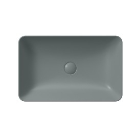 Comptoir NUBES lavabo en céramique 60x38cm, agave mat