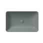 Comptoir NUBES lavabo en céramique 60x38cm, agave mat