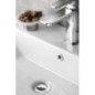 Revêtement de lavabo en métal, 30 mm, chrome