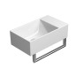 KUBE Porte-serviettes X 40cm, pour lavabo 9484, chrome