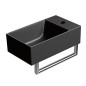 KUBE Porte-serviettes X 40cm, pour lavabo 9484, chrome