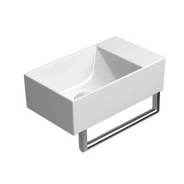 KUBE Porte-serviettes X 40cm, pour lavabo 9484, chrome