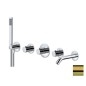 Paffoni Modular Box - Mitigeur thermostatique encastré, pour 2 sorties, or brossé MDE001HGSP