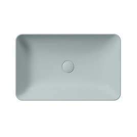Comptoir NUBES lavabo en céramique 60x38cm, ghiaccio matt