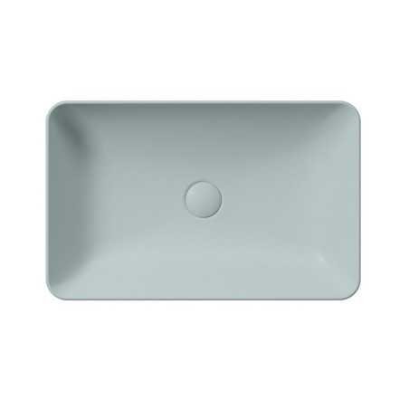 Comptoir NUBES lavabo en céramique 60x38cm, ghiaccio matt