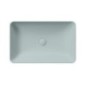 Comptoir NUBES lavabo en céramique 60x38cm, ghiaccio matt