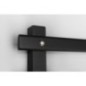 Radiateur de serviette électrique ELCOR 480x920x50 mm, 128 W, noir mat