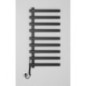 Radiateur de serviette électrique ELCOR 480x920x50 mm, 128 W, noir mat