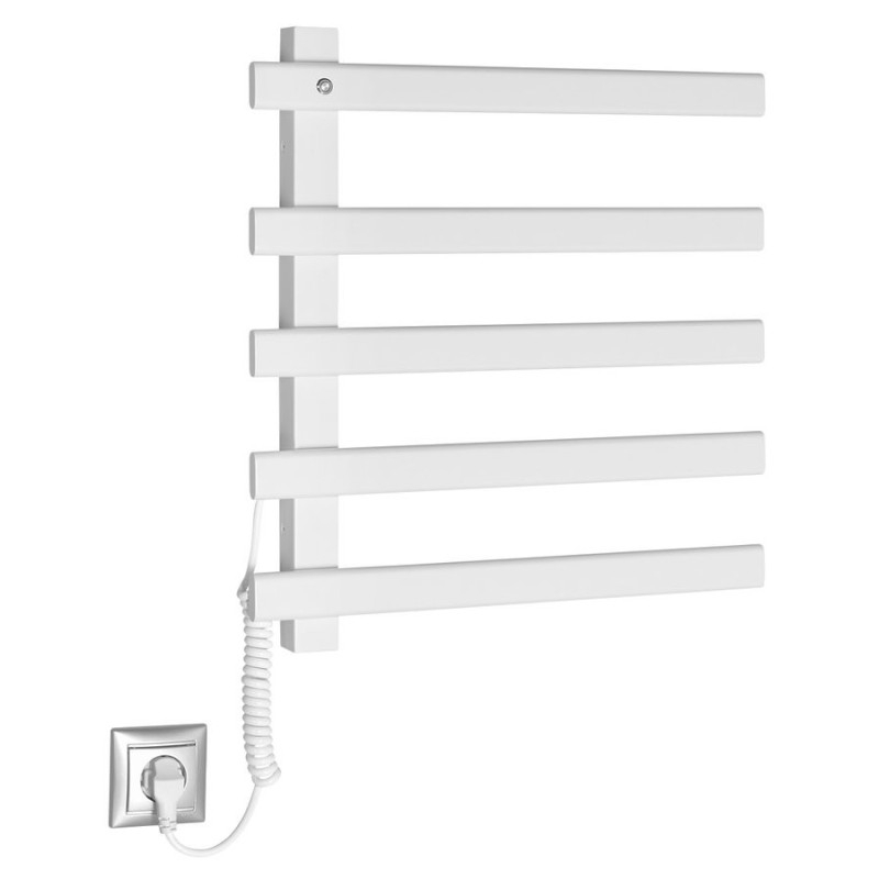 Radiateur sèche-serviettes électrique ELCOR 480x520x50 mm, 63 W, blanc mat