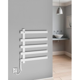 Radiateur sèche-serviettes électrique ELCOR 480x520x50 mm, 63 W, blanc mat