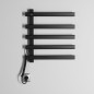 Radiateur de serviette électrique ELCOR 480x520x50 mm, 63 W, noir mat