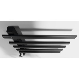 Radiateur de serviette électrique ELCOR 480x520x50 mm, 63 W, noir mat
