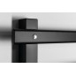 Radiateur de serviette électrique ELCOR 480x520x50 mm, 63 W, noir mat