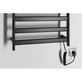 Radiateur de serviette électrique ELIAS 490x730x110 mm, 105 W, noir mat