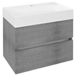 Unité de vanité ODETTA 67x50x43,5cm, chêne argenté