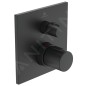 Ideal Standard CeraTherm - Mitigeur de douche thermostatique encastré, noir A6956XG